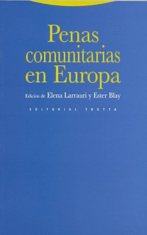 Libro Penas Comunitarias En Europa