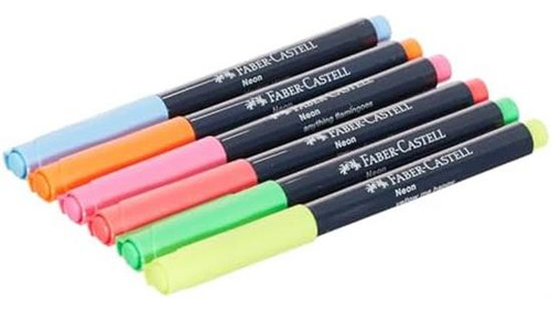 Marcadores Creativos De Faber-castell, 6 Colores Neón: De De