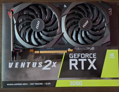 Tarjeta De Video Nvidia Msi Rtx 3060 Ventus 2x 12gb Gddr6 (Usado)