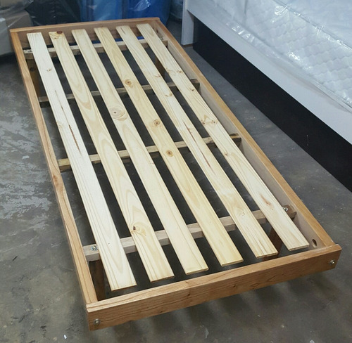 Cama Turca Otomana Madera Paraíso Lustrado 2 Plazas 130x190