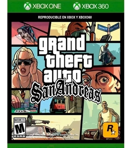 Grand Theft Auto San Andreas Xbox 360 & One Mídia Fìsica