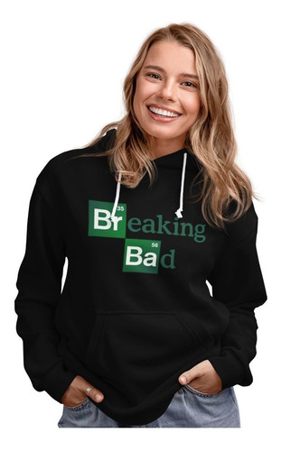 Poleron Breaking Bad Elementos Logo Invierno Estampado Algod