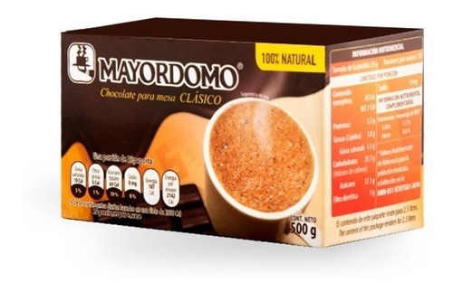 Imagen 1 de 6 de Chocolate Mayordomo Clásico 500g