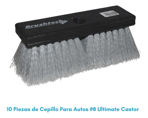 10 Piezas De Cepillo Pvc Para Lavar Autos Ultimate Castor 8 