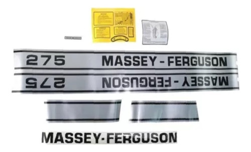 Decalque Faixa Adesiva Trator Massey Ferguson 275 Novo 
