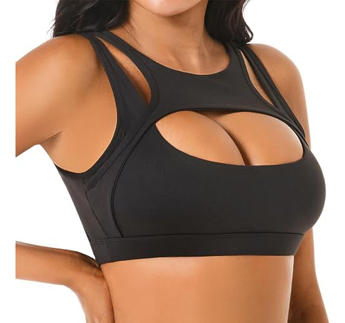 Sujetador Deportivo Push Up Para Mujer Top Corto Sexy Con Co