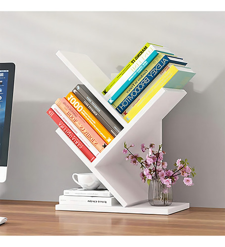 MDS Livrero estante para livros branco