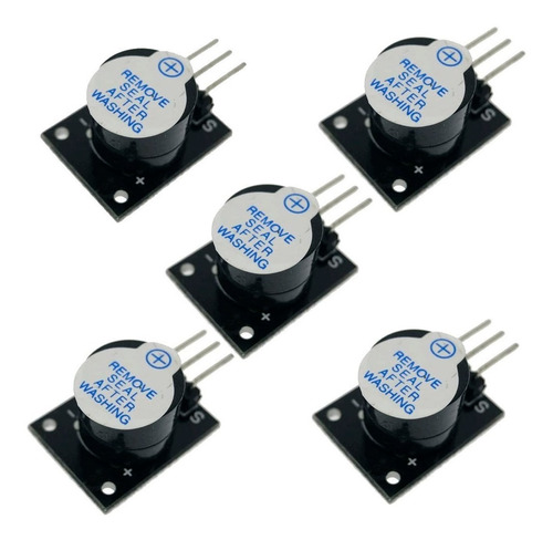 5  Piezas De Buzzer Modulo  Zumbador 5v Activo