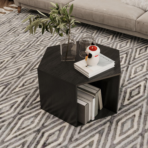 Minheola Mesa Auxiliar Hexagonal Pequeña De 23.62 Pulgadas