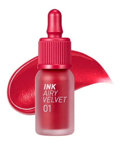 Labial Peripera Ink Velvet Tinta Coreana Hotspot Red