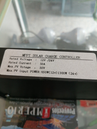 Imagen 2 de 5 de Controlador Solar Smart 50 A Alta Eficiencia Medidor Energía