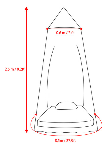 Aa Cunas De Exterior Con Dosel For Cama Individual, Tamaño