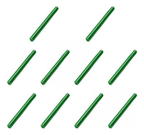 4 Barras De Pegamento Derretidas Evstrips, Color Verde