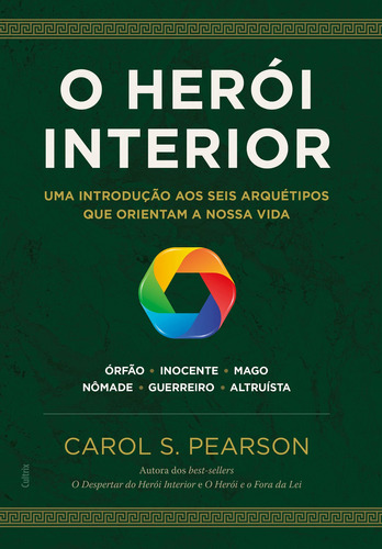 O HERÓI INTERIOR: UMA INTRODUÇÃO AOS SEIS ARQUÉTIPOS QUE ORIENTAM A NOSSA VIDA, de S. Pearson, Carol. Editora Cultrix, capa mole em português