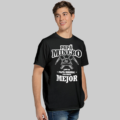 Playera Varios Colores Para Papá Minero El Mejor Papá