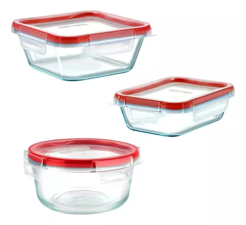 Set de contenedores Pyrex Freshlock de vidrio 5 piezas