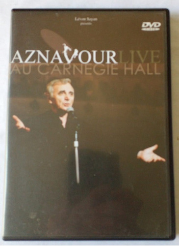 Dvd Original - Aznavour Live Au Carnegie Hall