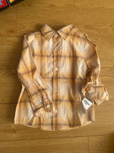 Camisa De Nene Oshkosk Cartera Nueva 18 A 24 Meses