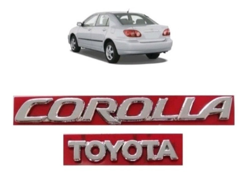 Emblema Letreiro Corolla Toyota Ano Modelo 2003 A 2008