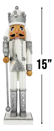 Adornos De Navidad Cascanueces Figura Madera 38 Cm Oro Rosa
