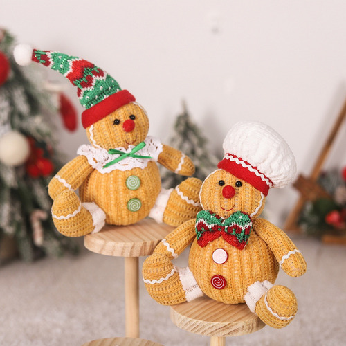 2 Figuras Navideñas De Pan De Jengibre Con Pan De Jengibrel