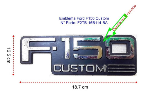 Emblema Ford F-150 Custom (2)