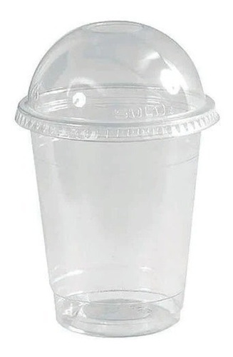 200 Vaso Plastic Tapa Domo Cupula 8oz 4230 Inablo Xavipaper