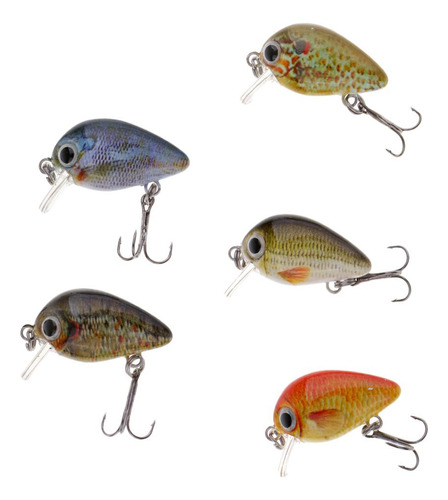 5pcs Crankbaits Minnow Cebos 2.7cm / 1.5g