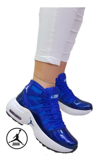 tenis jordan azules