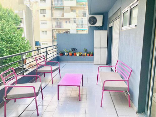 Hermoso Departamento 2 Amb Amoeblado Con Balcón Terraza