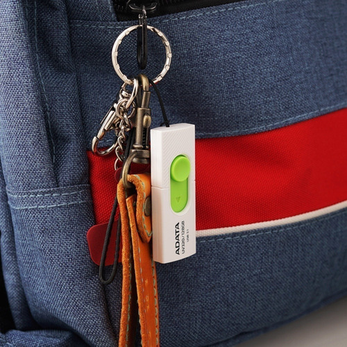 Memoria Usb Adata Uv320 128gb Usb3.1 Blanco Verde Auv320 128