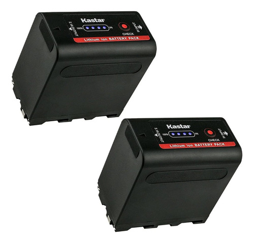 2 Baterias De Repuesto Kastar Para Sony Np-f980 Pro Np-f960