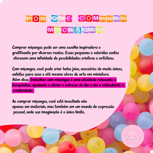 Kit Miçanga P/ Fazer Pulseiras Coloridas 5000 Pç Artesanato