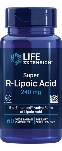 Super R-lipoic Acid - Life Extension 60 Cáps Vegetais