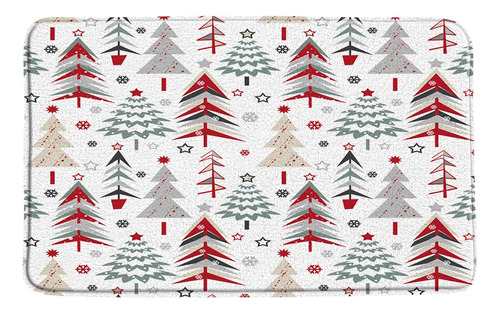 Livefun Alfombra Baño Para Arbol Navidad Colorido Estrella X