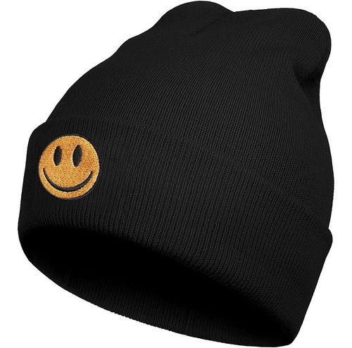 Gorros Bordados Negros Para Hombres Y Mujeres-invierno Cálid