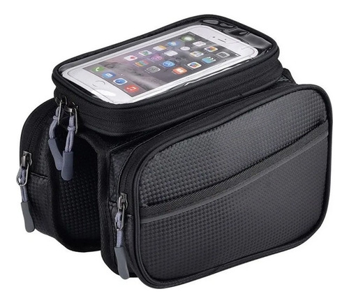Bolsa De Bicicleta Impermeável Com 2 Compartimentos E