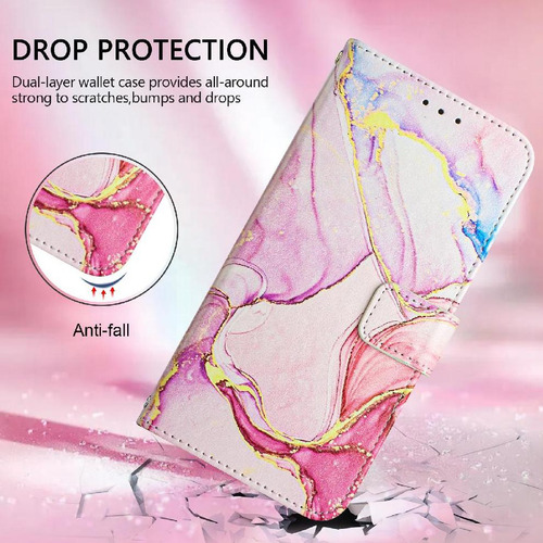 Funda For Cubot A20 Con Función Atril Y Diseño De Mármol De Poliuretano.