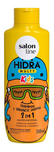 Shampoo 2 Em 1 Kids Hidra Multy 300ml | Salon Line