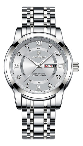 Reloj De Cuarzo De Acero Inoxidable De Moda Para Hombre