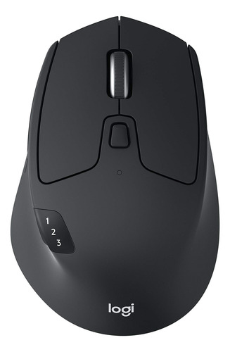 Mouse Ergonómico Logitech Óptico M720 Bluetooth Usb 1000dpi