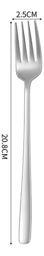 . Tenedor De Postre Con Cuchara De Acero Inoxidable 304