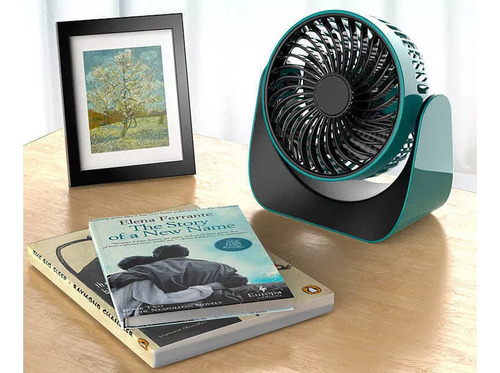 Z Ventilador De Suelo Recargable Pequeño Para Escritorio Y