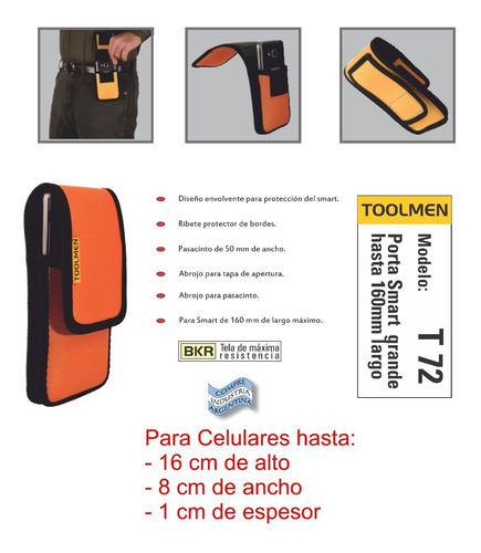 Imagen 7 de 9 de Bolso Portaherramientas Tester Celu Toolmen T920 T85 T35 T72
