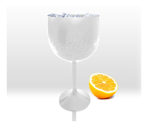 Kit 4 Taças Gin Krystalon - Branco - 550 Ml