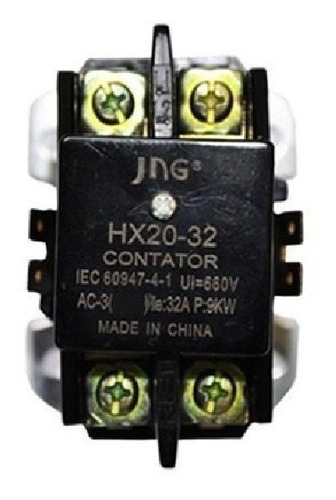 Contator Bipolar Jng Hx20-32 32a 110v