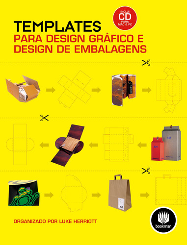 Templates para Design Gráfico e Design de Embalagens: Volume 1, de Herriot, Luke. Editorial Bookman Companhia Editora Ltda., capa mole em português, 2010
