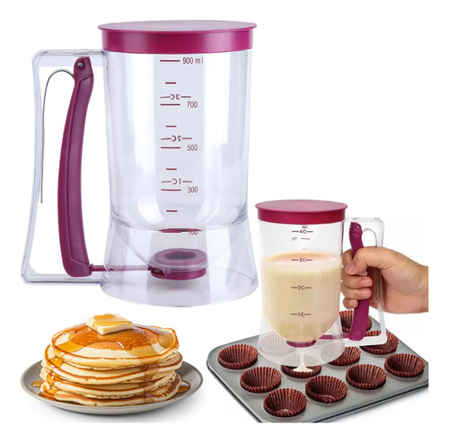 Dispensador De Masa Para Panqueques Wafles Muffins Cakes 