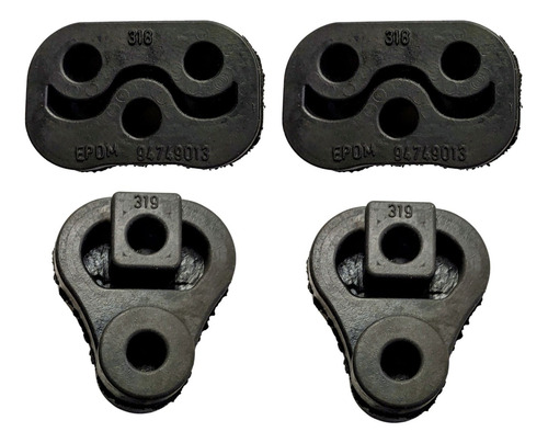 Coxim Escapamento Onix E Cobalt  Prisma Kit 4 Peças