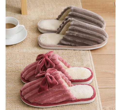Pantuflas Peluche Mantener Caliente Suaves Y Cómodo Unisex